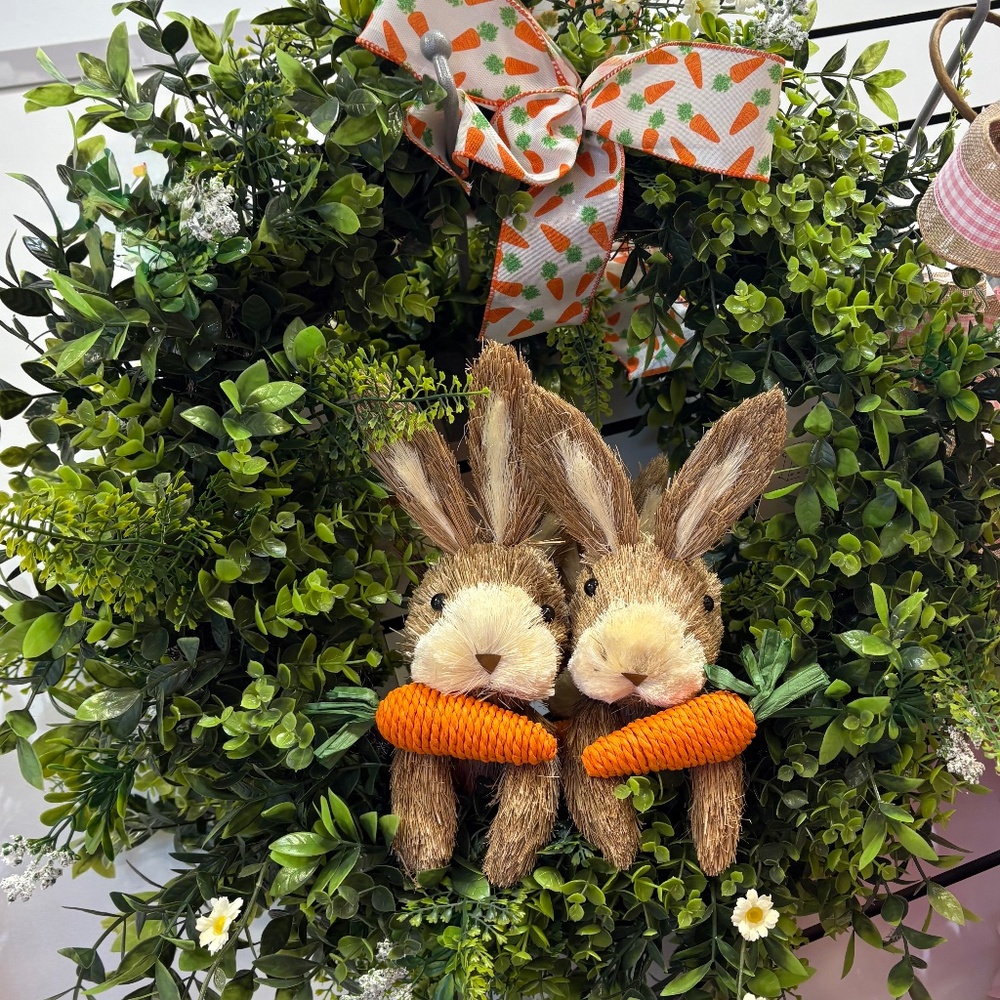 VIRAL BUNNY CARROTS WREATH EASTER